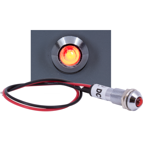 LED Bezel - Cone Shape, Prewired, Red LED image 1