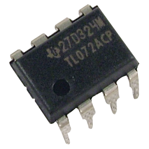 Op-Amp - TL072, Dual, Low-Noise, JFET Input, 8-Pin DIP image 1