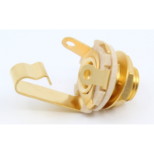 1/4" Jack - Switchcraft, Mono, Open Circuit, Gold Plated image 2